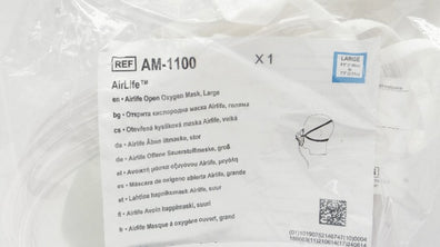 Airline  AM-1100 Open Oxygen Mask,Large 6.5In to 7.3In